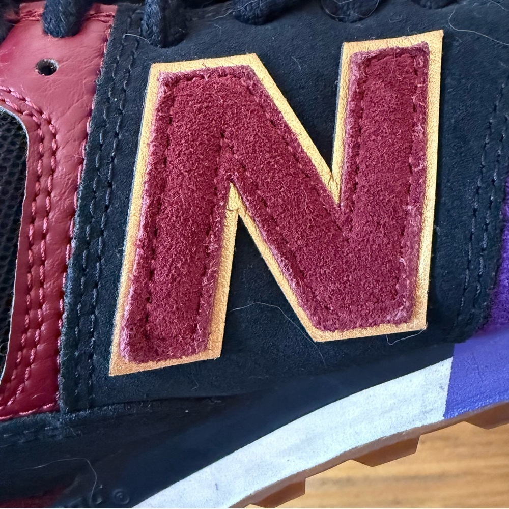 New Balance 574 My Story Matters Black History Month Sneaker Black Purple Size 7 - Picture 13 of 16